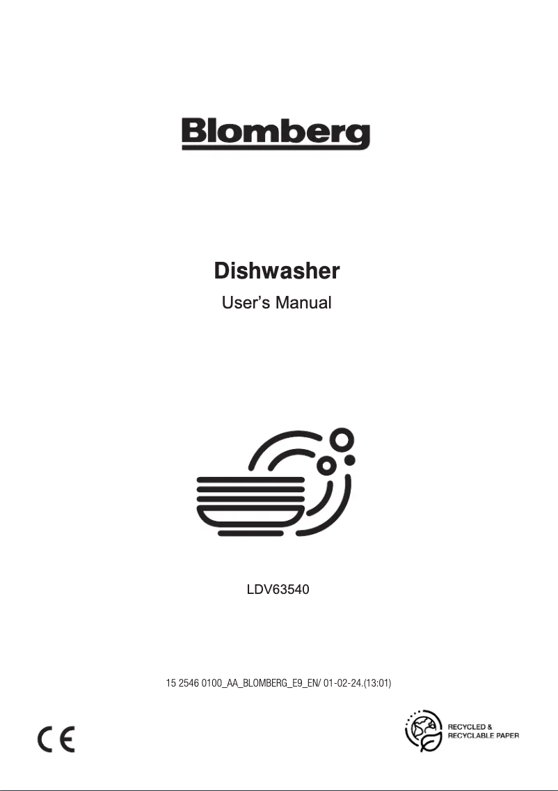 Página 1 del manual Manual de usuario Blomberg LDV63540