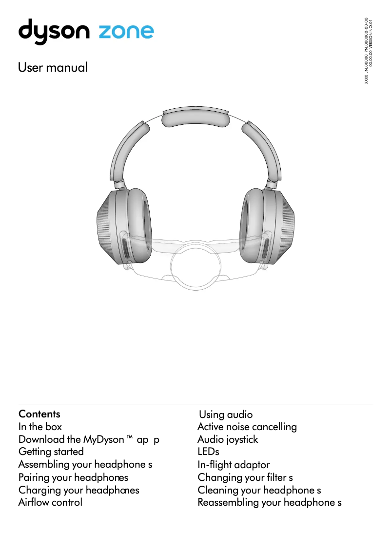 Página 1 del manual Manual de usuario Dyson Zone