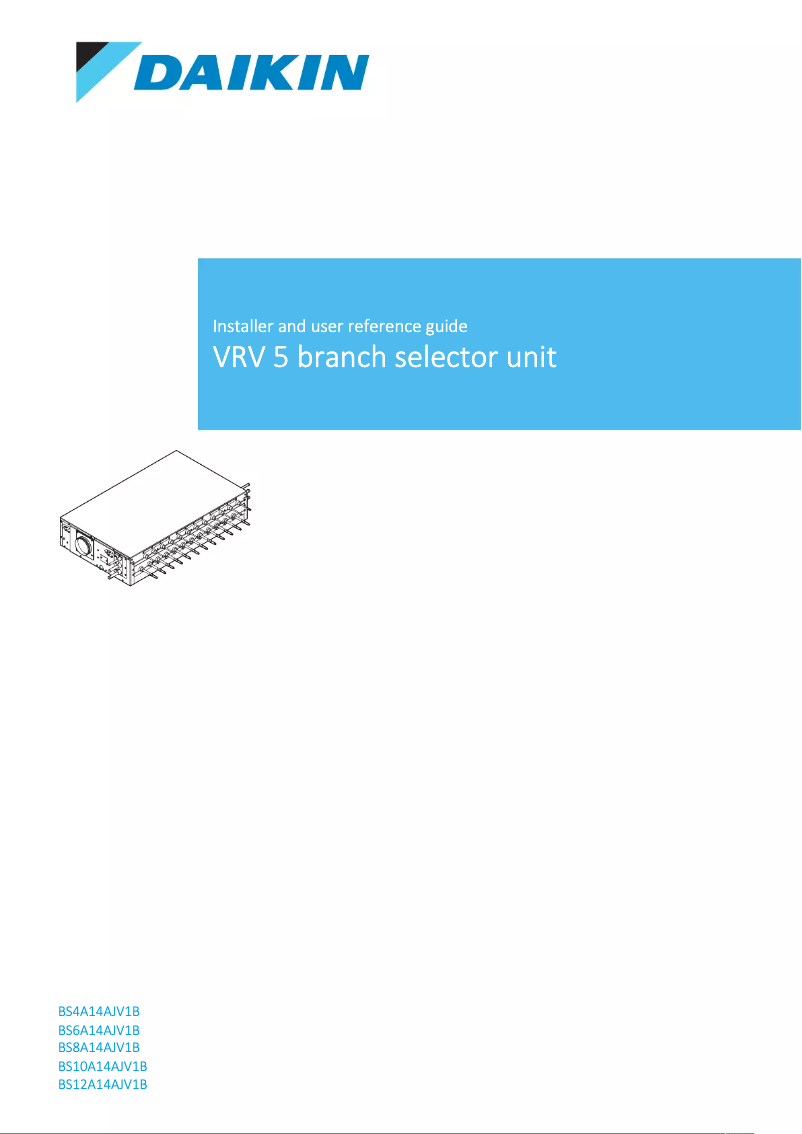 Imagen de la primera página del manual del dispositivo BS4A14AJV1B