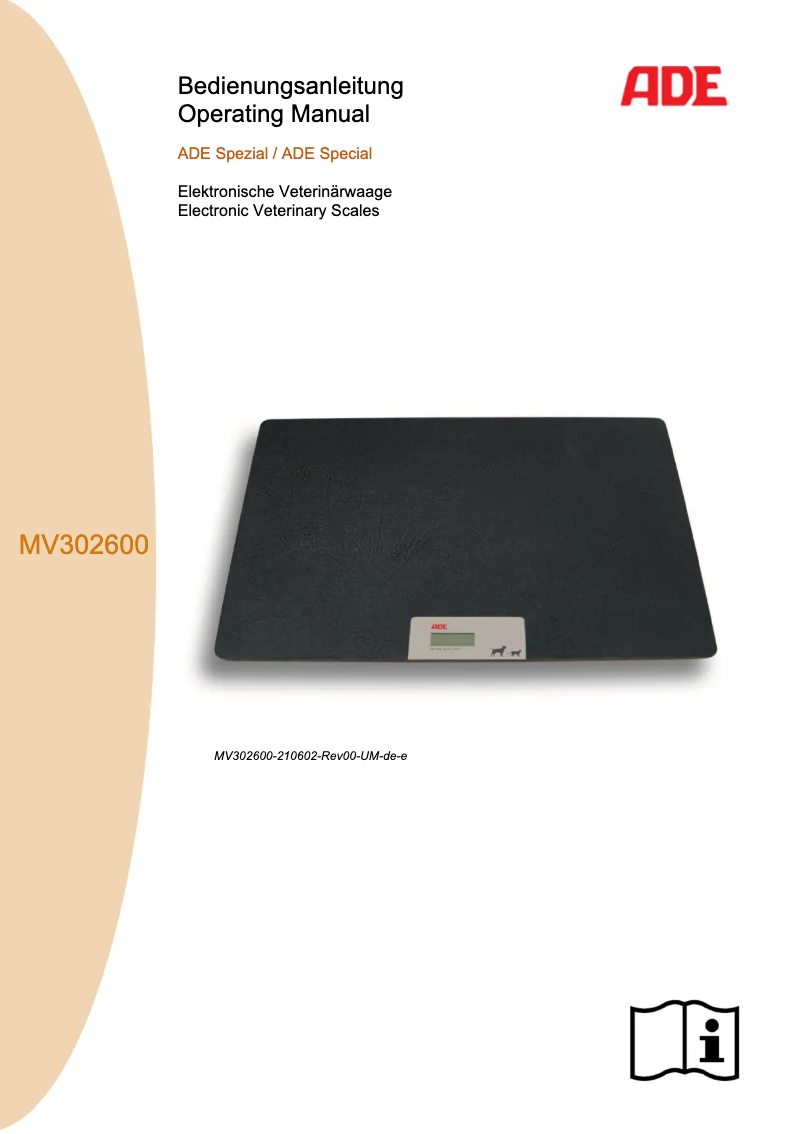 Imagen de la primera página del manual del dispositivo MV302600