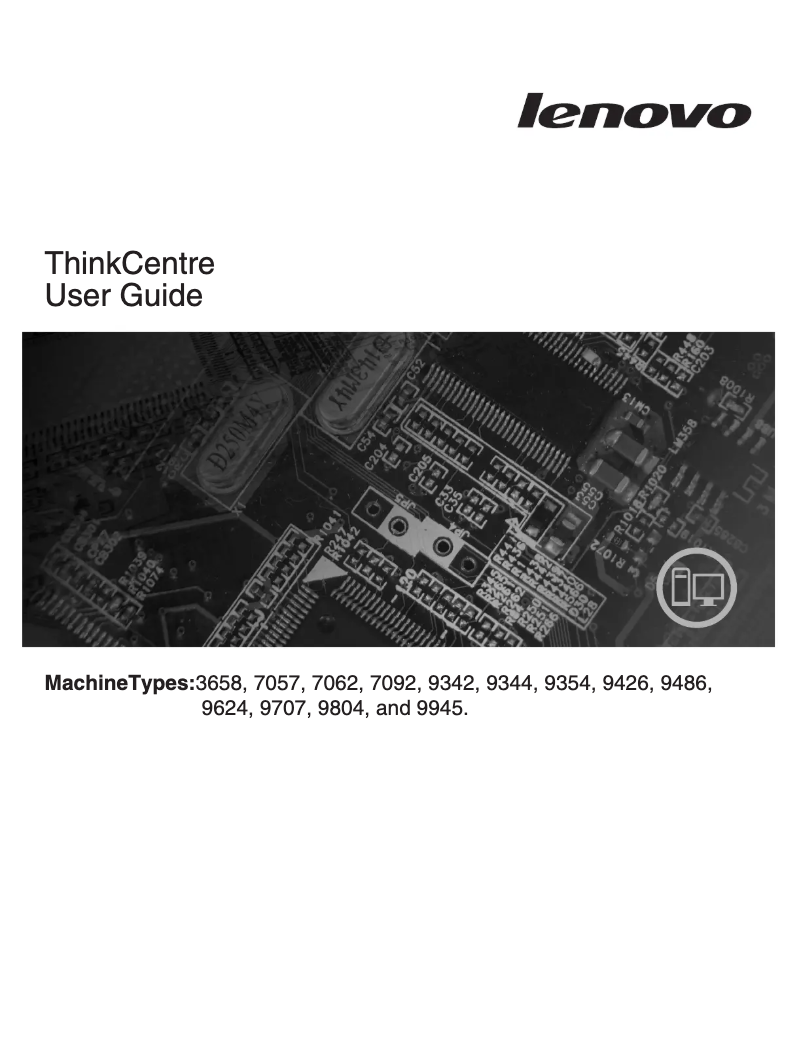 Página nº 1 - Manual de usuario Lenovo ThinkCentre A62