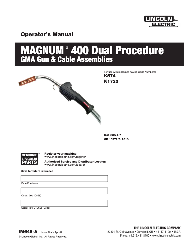 Imagen de la primera página del manual del dispositivo Magnum 400 Dual Procedure