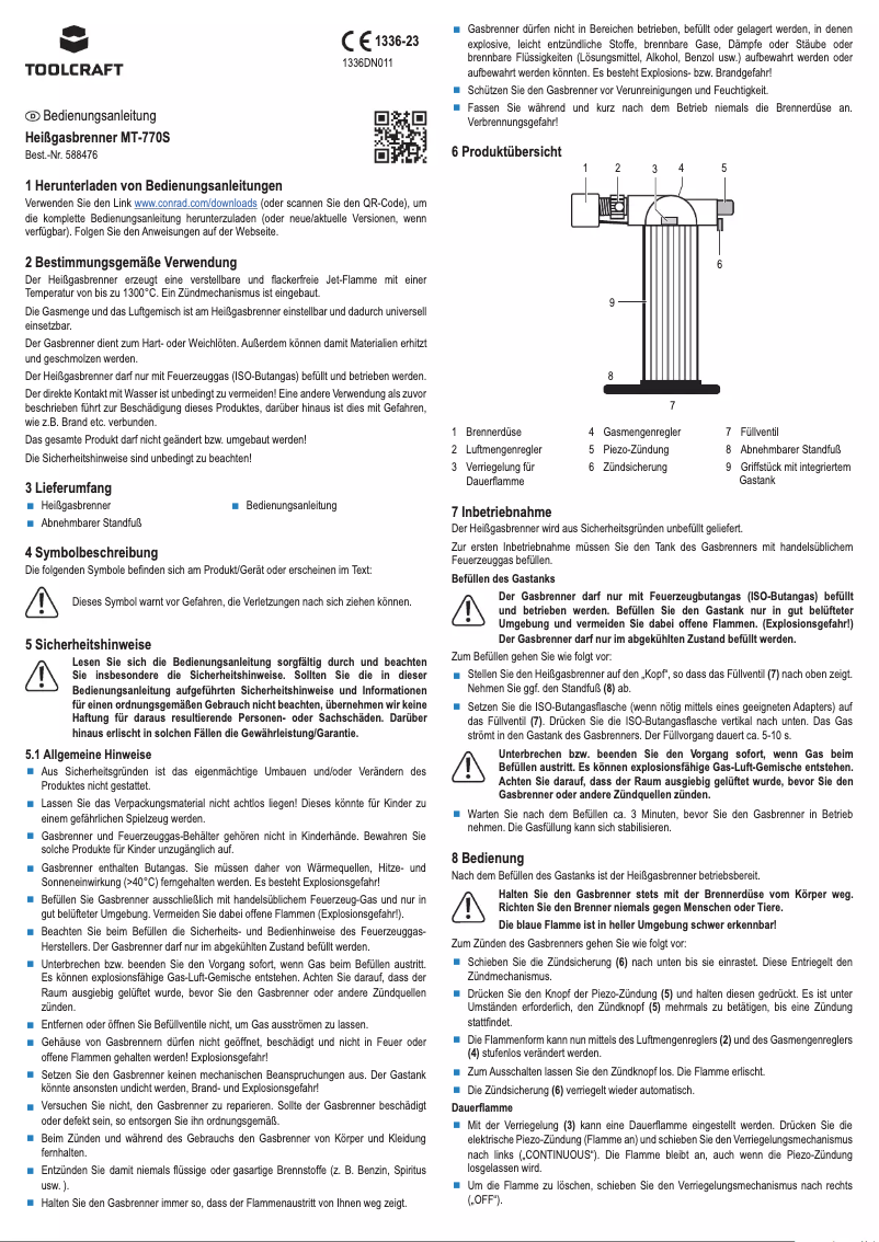 Imagen de la primera página del manual del dispositivo MT-770S