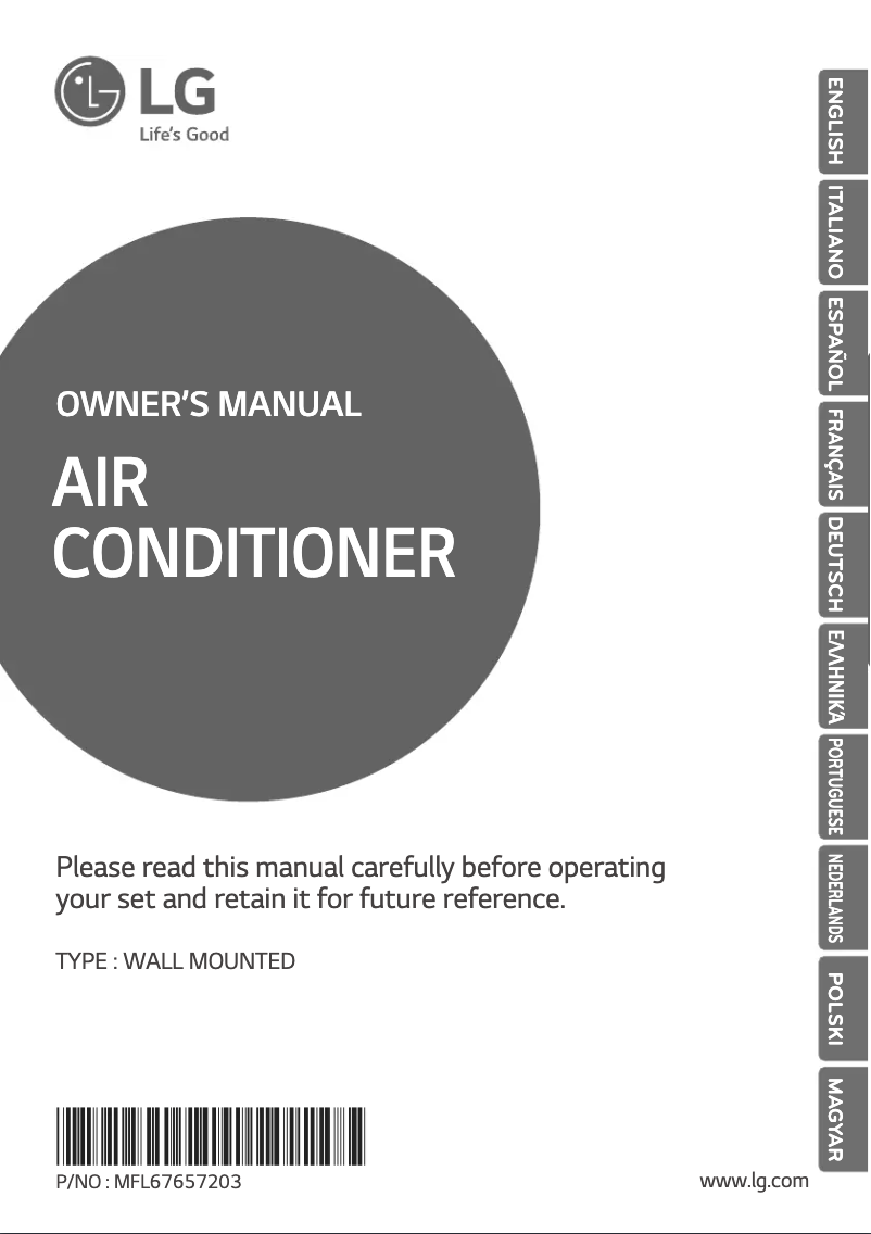 Página nº 1 - Manual de usuario LG P18RK