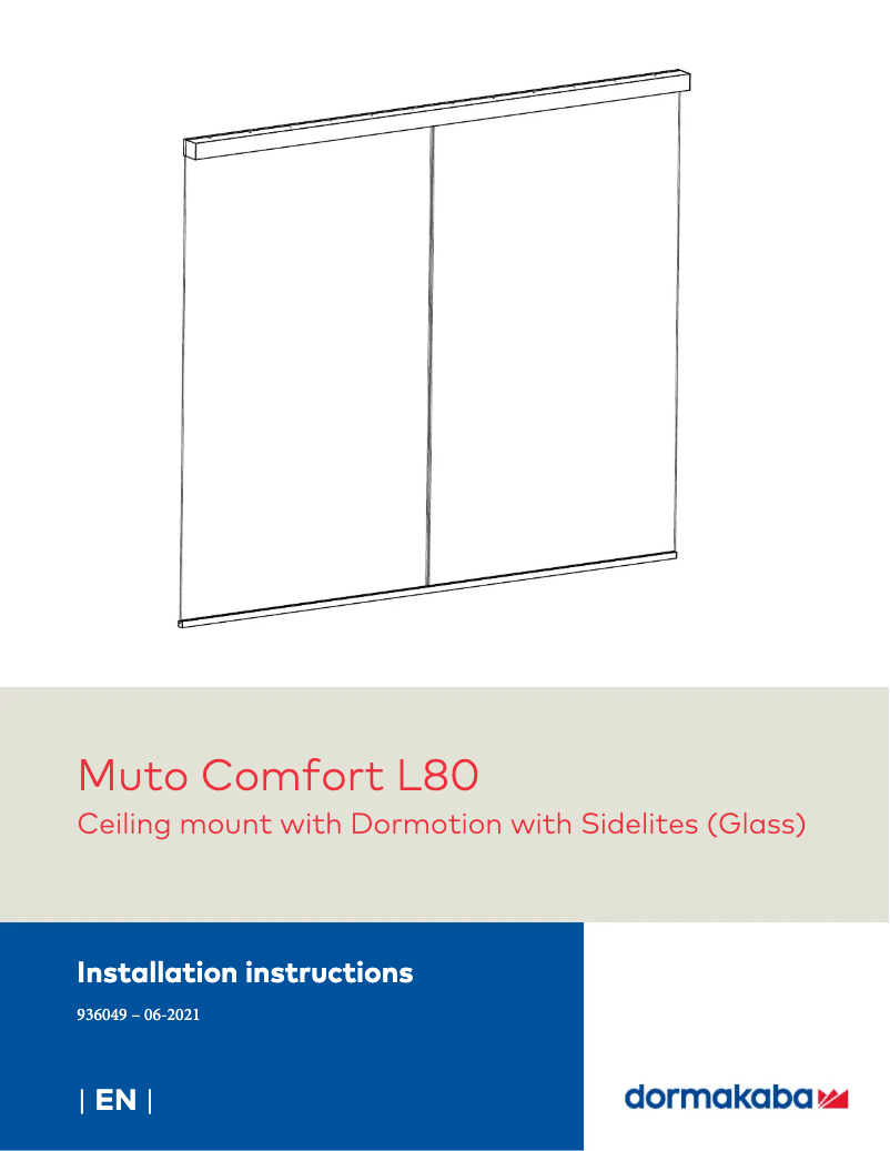 Imagen de la primera página del manual del dispositivo MUTO Comfort