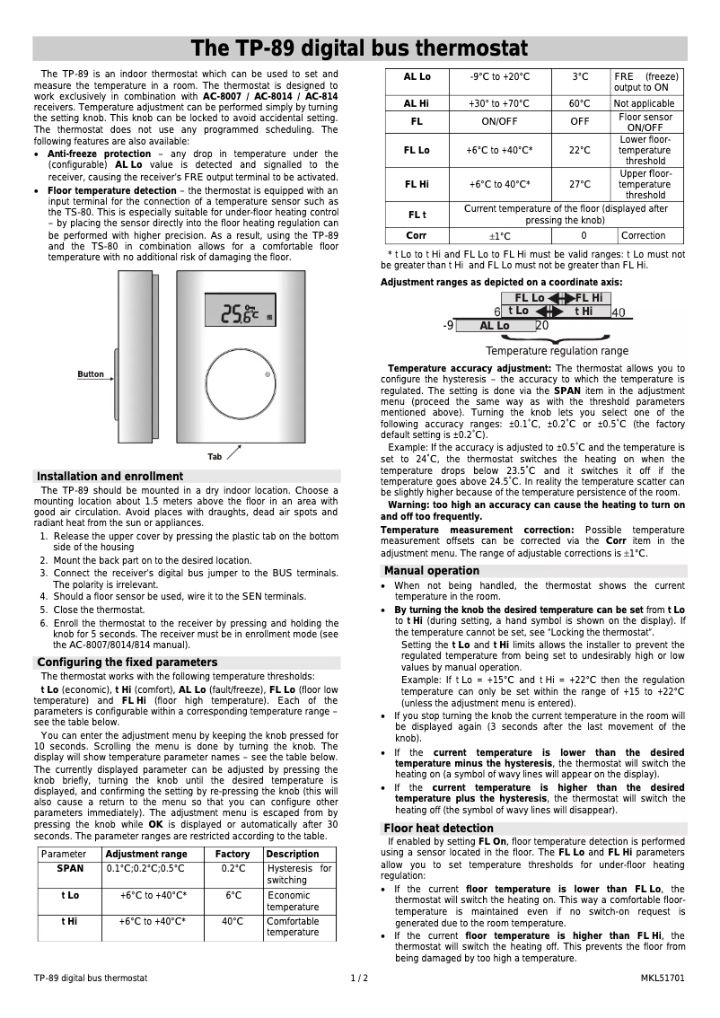 Página nº 1 - Manual de usuario Joblotron TP-89