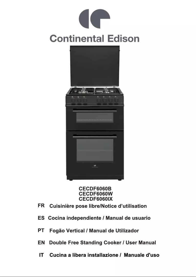 Página 1 del manual Manual de usuario Continental Edison CECDF6060IX