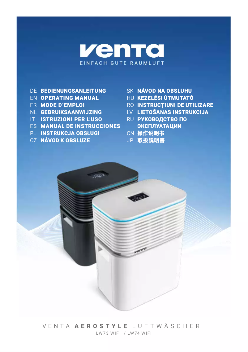 Página 1 del manual Manual de usuario Venta Aerostyle LW74 Wifi
