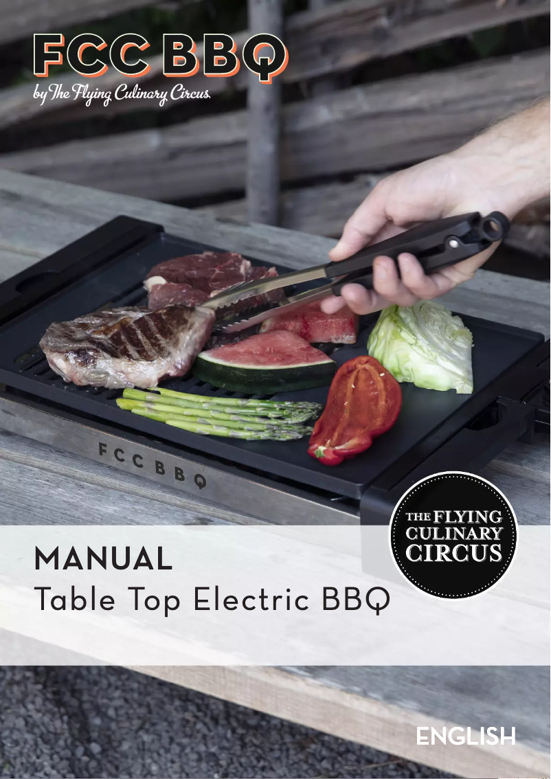 Página 1 del manual Manual de usuario FCC BBQ FCC-EG-211000