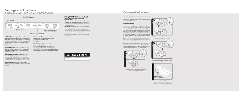 Imagen de la primera página del manual del dispositivo VCWH53048WH