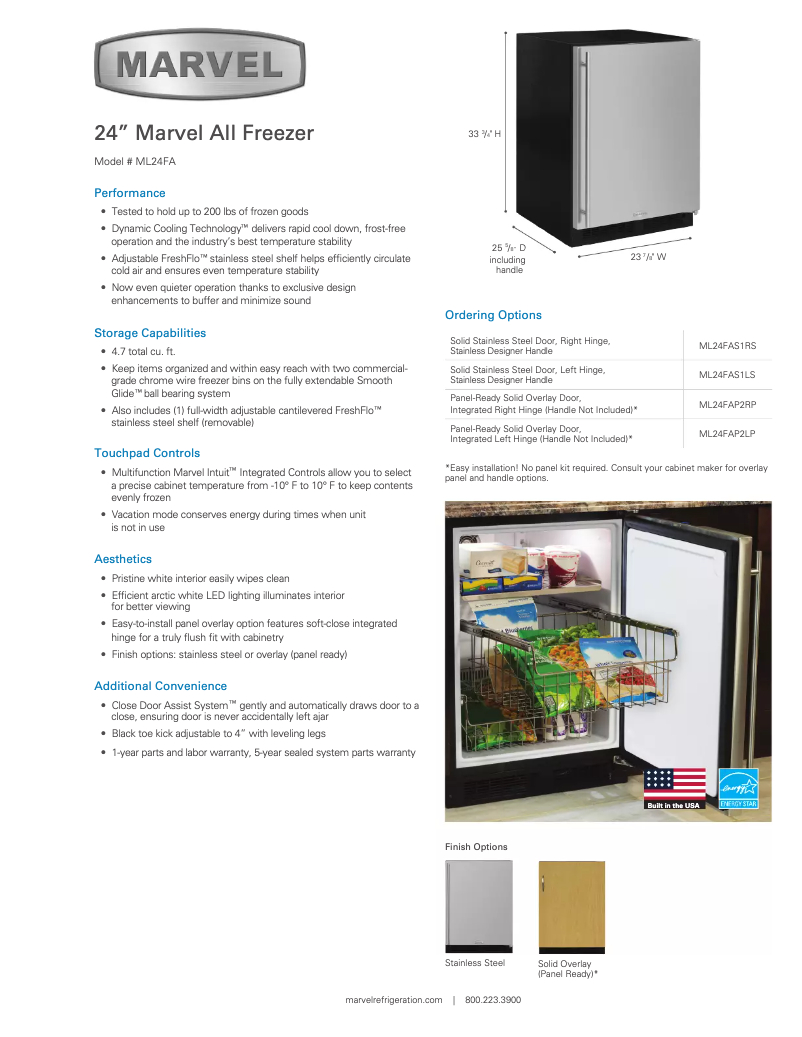 Página 1 del manual Manual de usuario Marvel ML24FAL