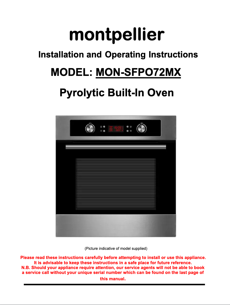 Imagen de la primera página del manual del dispositivo SFPO72MX