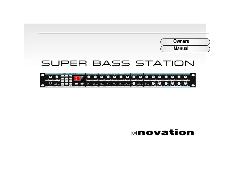 Imagen de la primera página del manual del dispositivo Super Bass Station