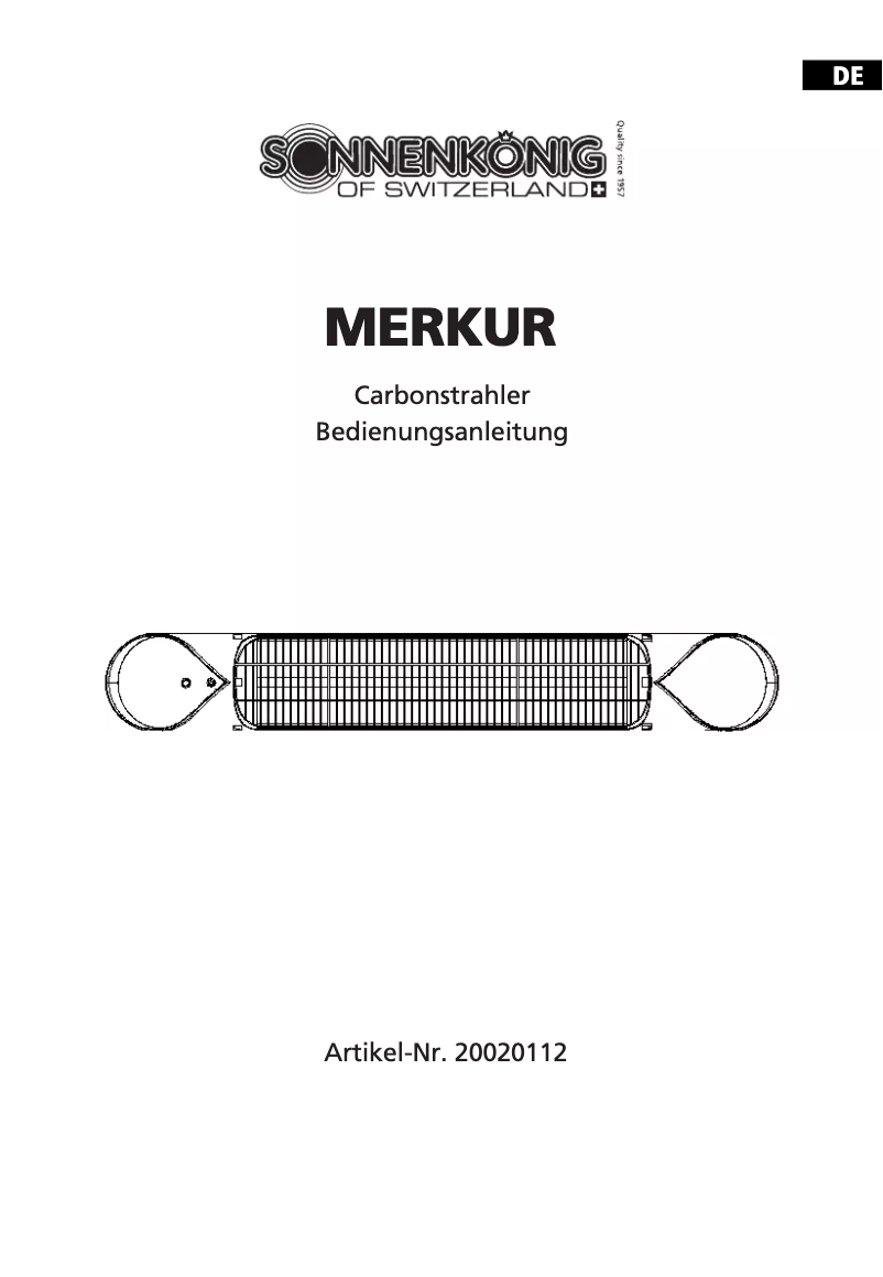 Imagen de la primera página del manual del dispositivo Merkur 20020112