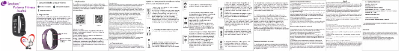 Imagen de la primera página del manual del dispositivo Pulsera Fitness Health