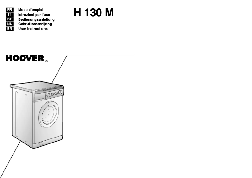 Página 1 del manual Manual de usuario Hoover H130MNE