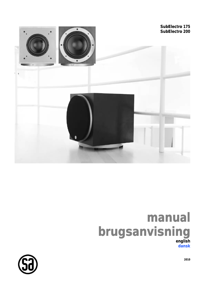 Página 1 del manual Manual de usuario System Audio SubElectro 200