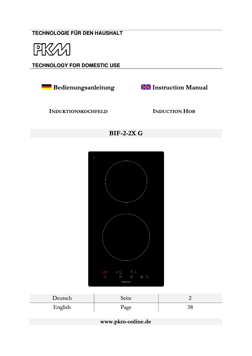 Página 1 del manual Manual de usuario PKM BIF-2-2X G