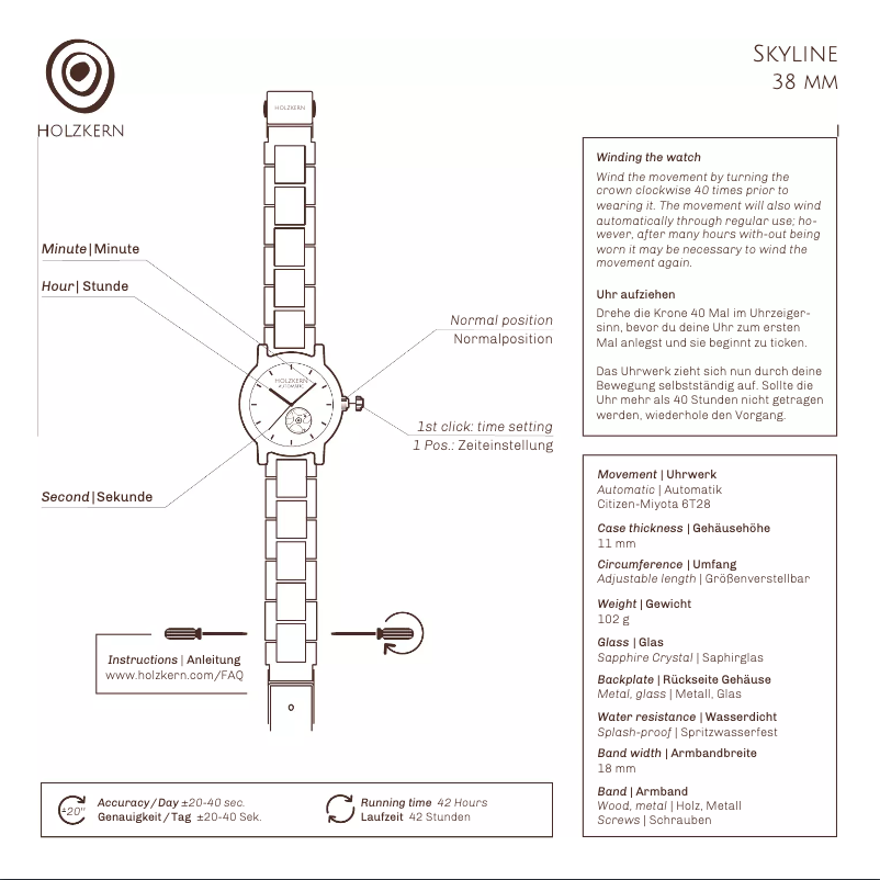 Imagen de la primera página del manual del dispositivo Tokio