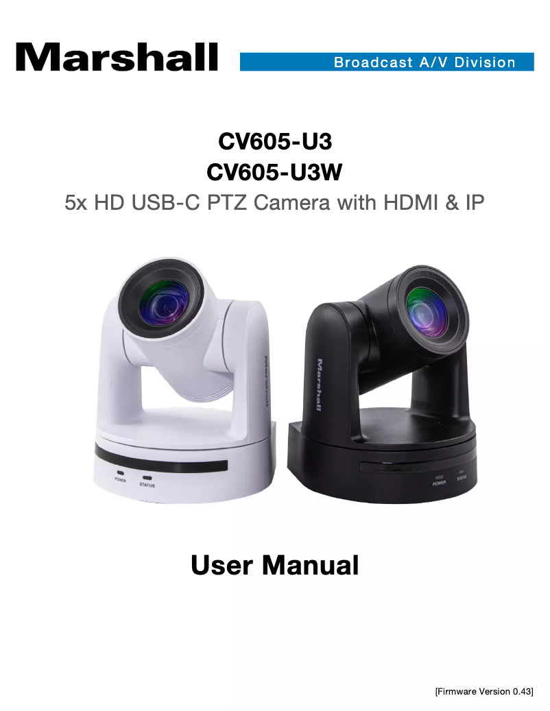 Imagen de la primera página del manual del dispositivo CV605