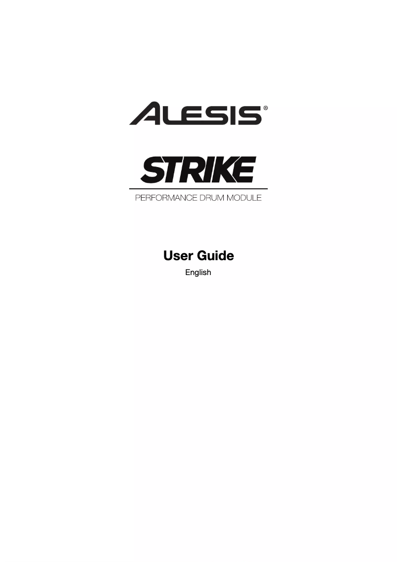 Imagen de la primera página del manual del dispositivo Strike Pro Kit