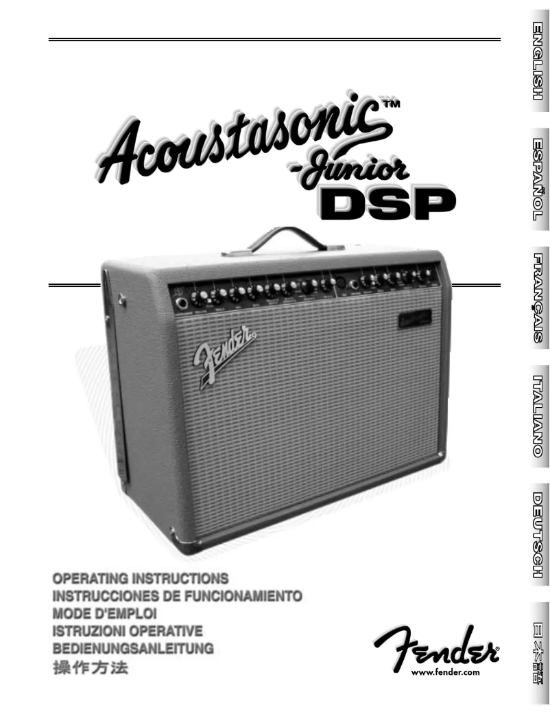 Imagen de la primera página del manual del dispositivo Acoustasonic-Junior DSP