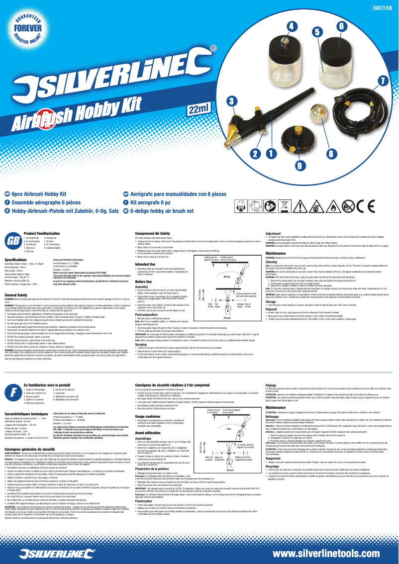 Imagen de la primera página del manual del dispositivo 380158