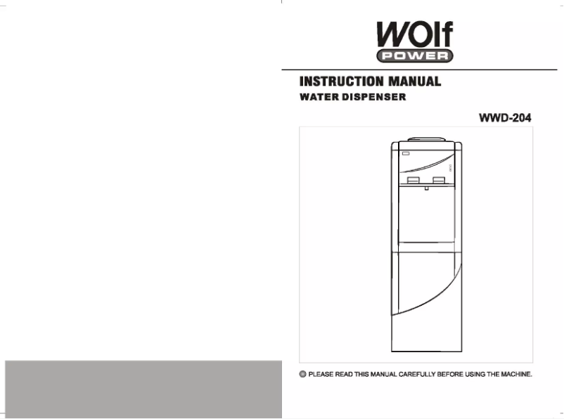 Página 1 del manual Manual de usuario Wolf Power WWD-204