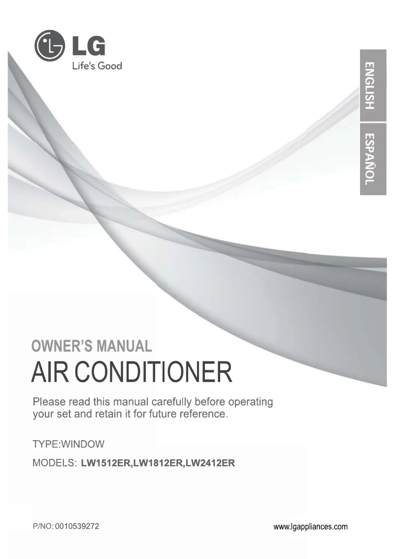 Imagen de la primera página del manual del dispositivo LW2412ER