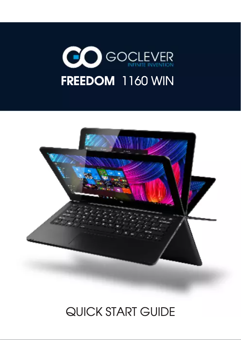 Página 1 del manual Manual de usuario GoClever INSIGNIA FREEDOM 1160 WIN