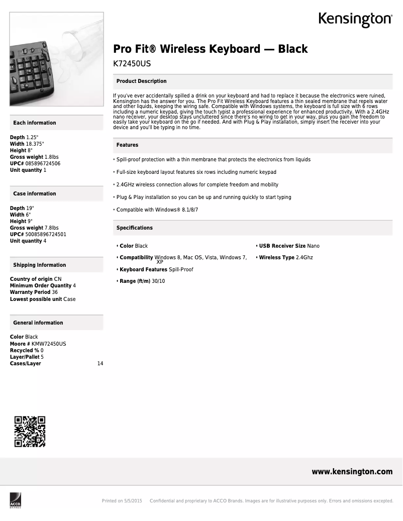 Imagen de la primera página del manual del dispositivo Pro Fit