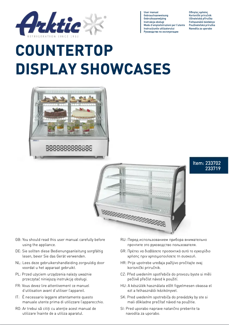Página 1 del manual Manual de usuario Arktic 233719