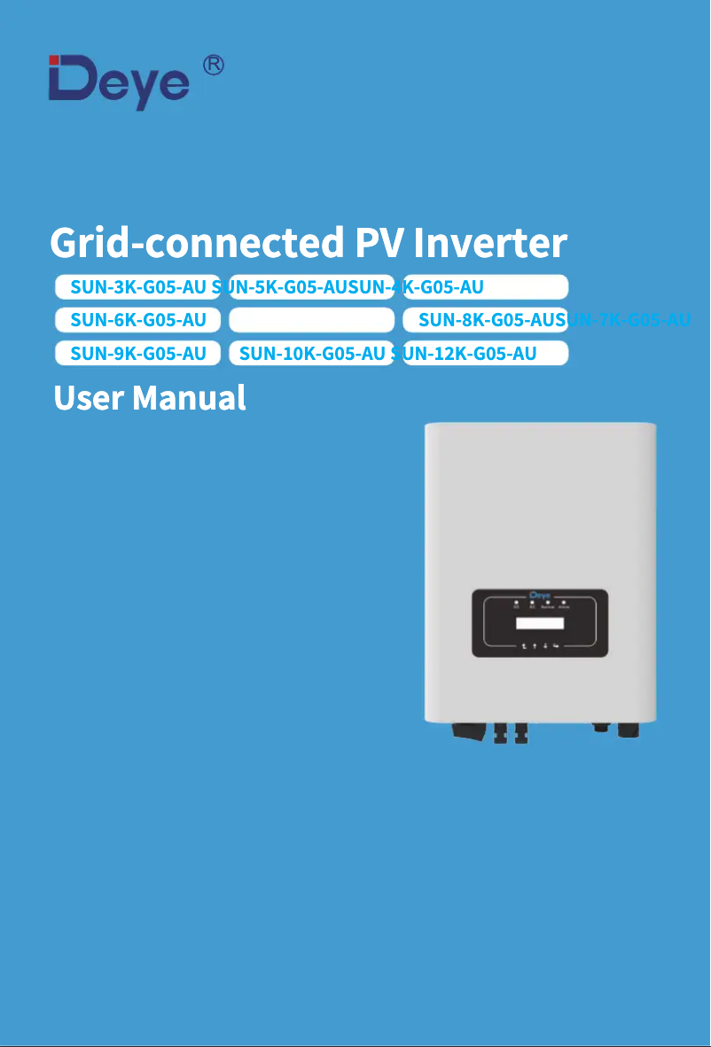 Página 1 del manual Manual de usuario Deye SUN-6K-G05-AU