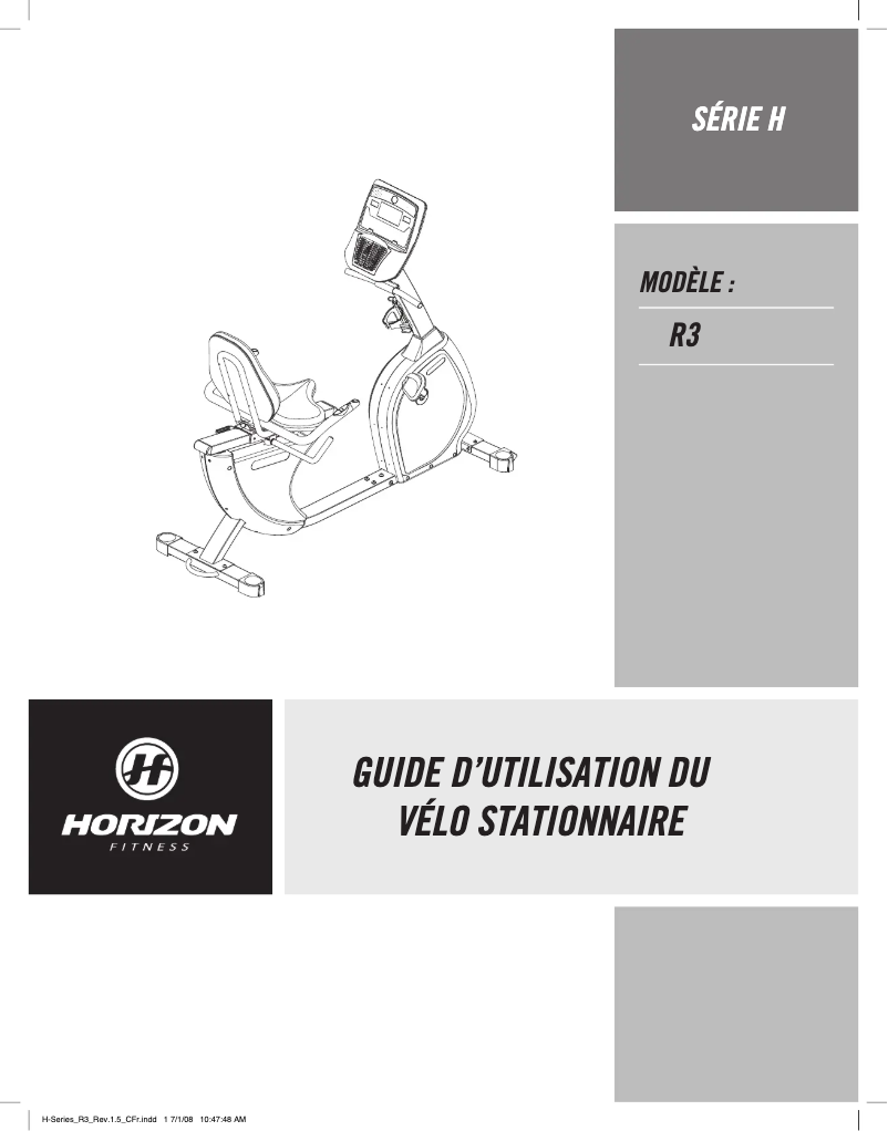 Imagen de la primera página del manual del dispositivo R3