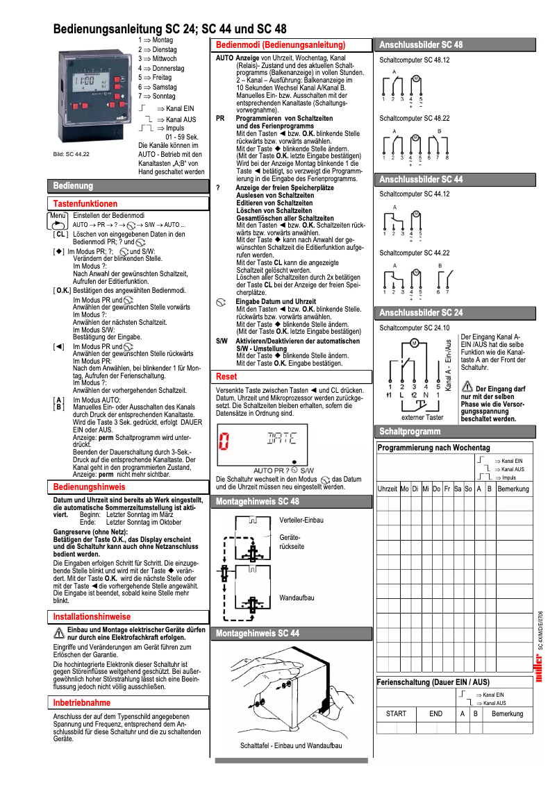 Imagen de la primera página del manual del dispositivo SC 44