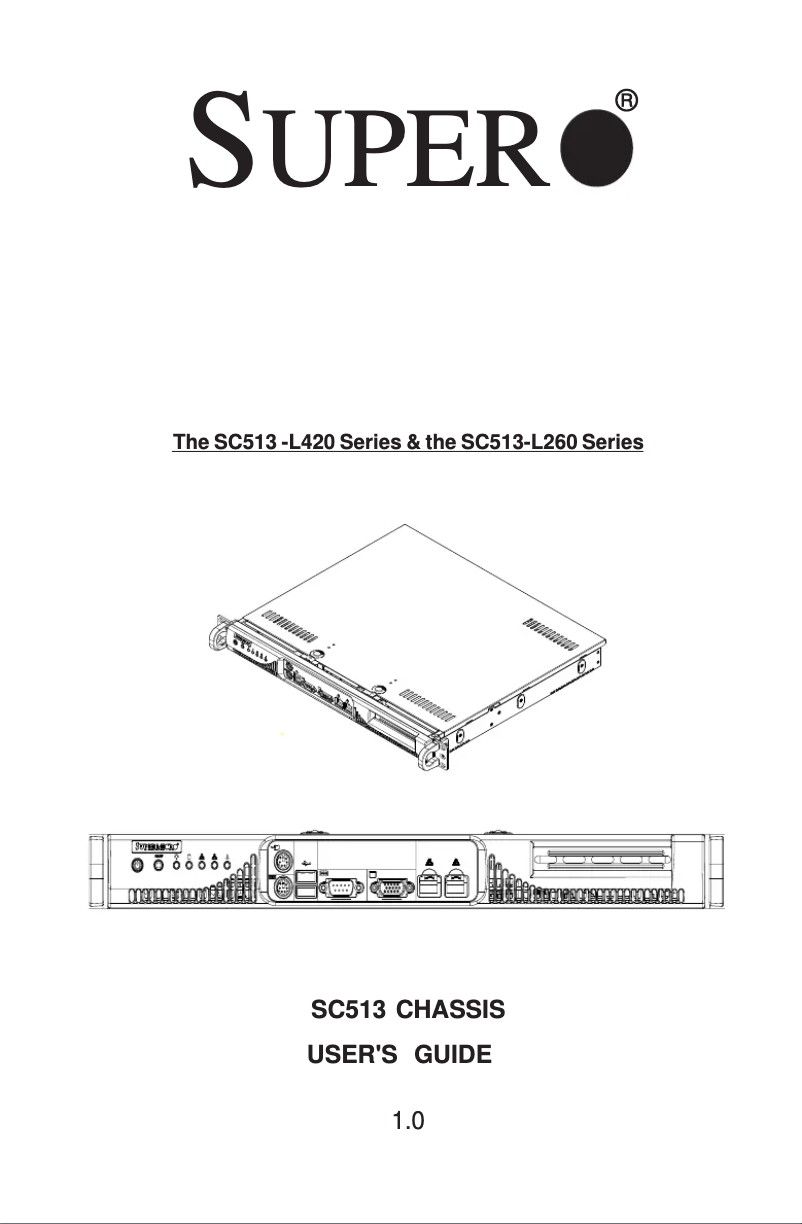 Imagen de la primera página del manual del dispositivo SC513L-410