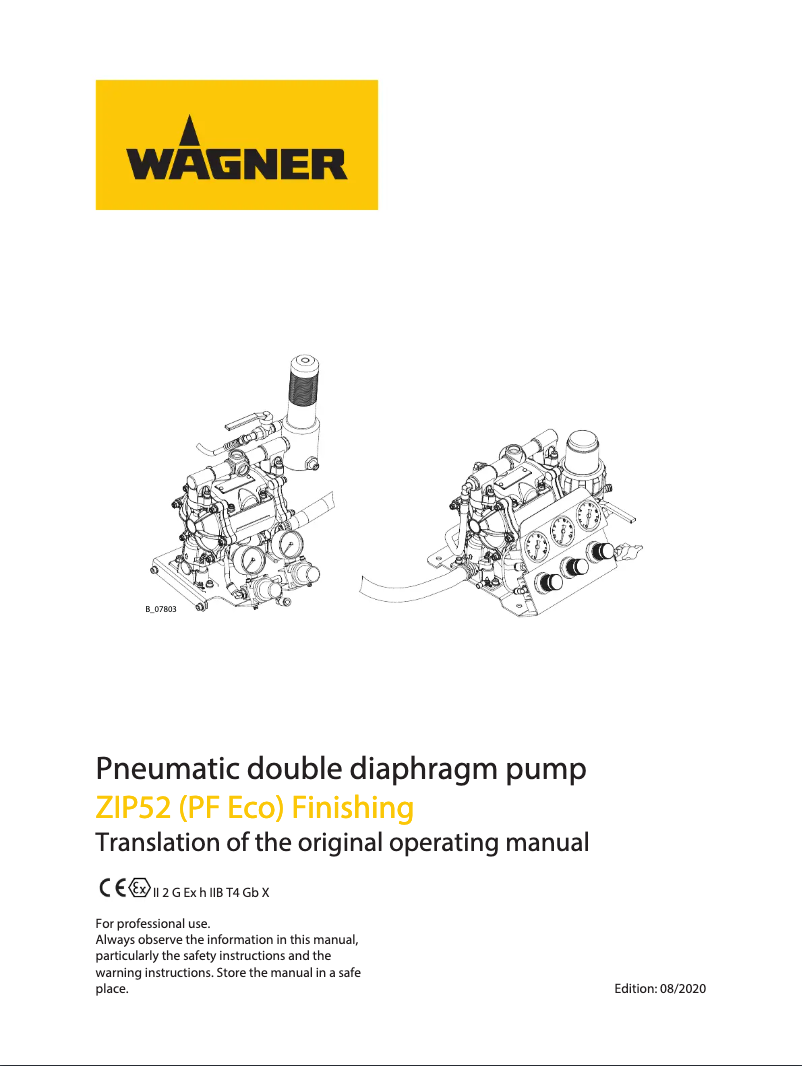Página nº 1 - Manual de usuario Wagner Zip 52 Finishing