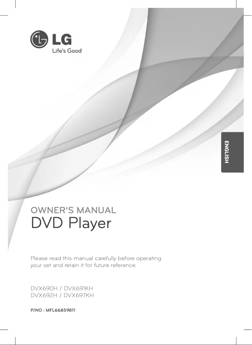 Página 1 del manual Manual de usuario LG DVX697KH