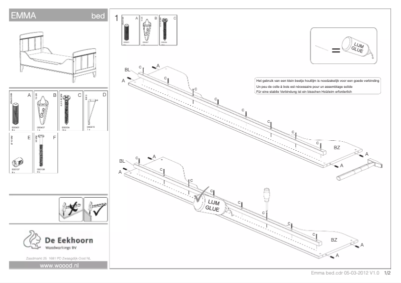 Imagen de la primera página del manual del dispositivo Emma