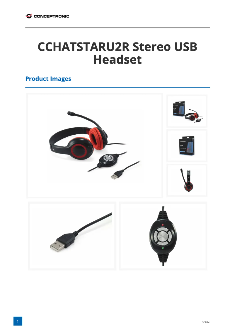Imagen de la primera página del manual del dispositivo CCHATSTARU2R