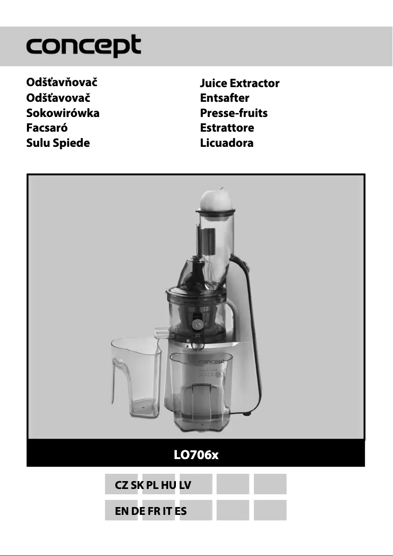Imagen de la primera página del manual del dispositivo LO-7067