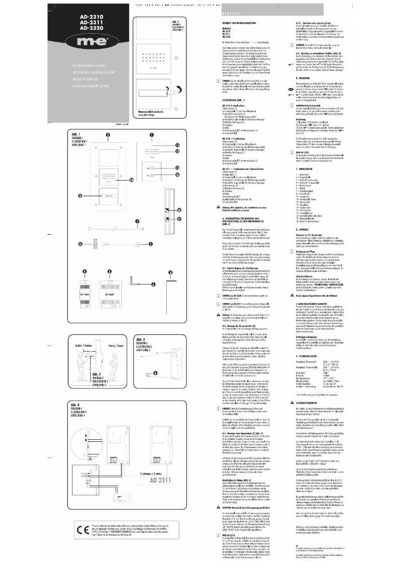 Página nº 1 - Manual de usuario m-e AD-2320