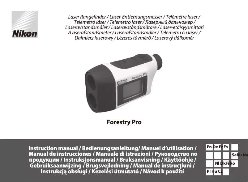 Página nº 1 - Manual de usuario Nikon Forestry Pro