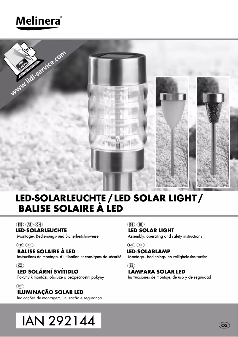 Página 1 del manual Manual de usuario Melinera IAN 292144