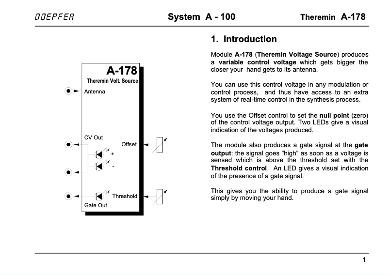 Imagen de la primera página del manual del dispositivo A-178