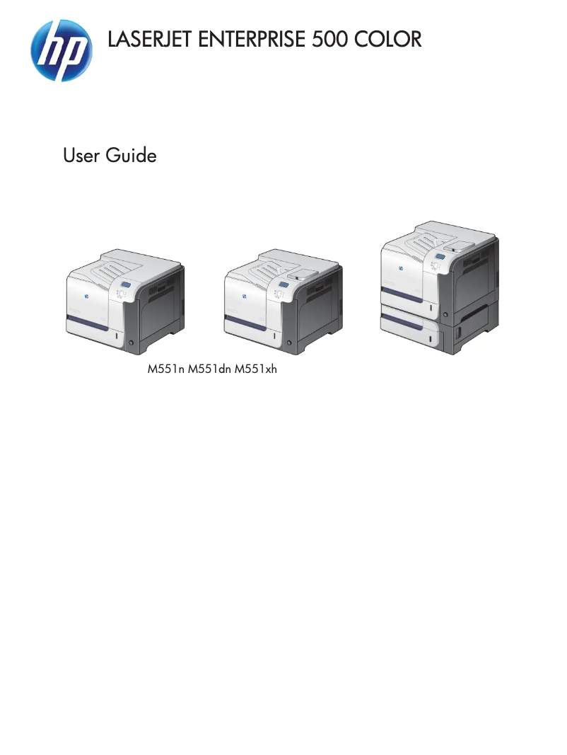 Página 1 del manual Manual de usuario HP Color LaserJet Enterprise M551xh