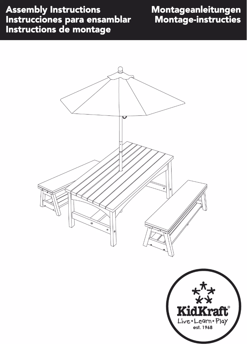 Página 1 del manual Manual de usuario KidKraft 00106