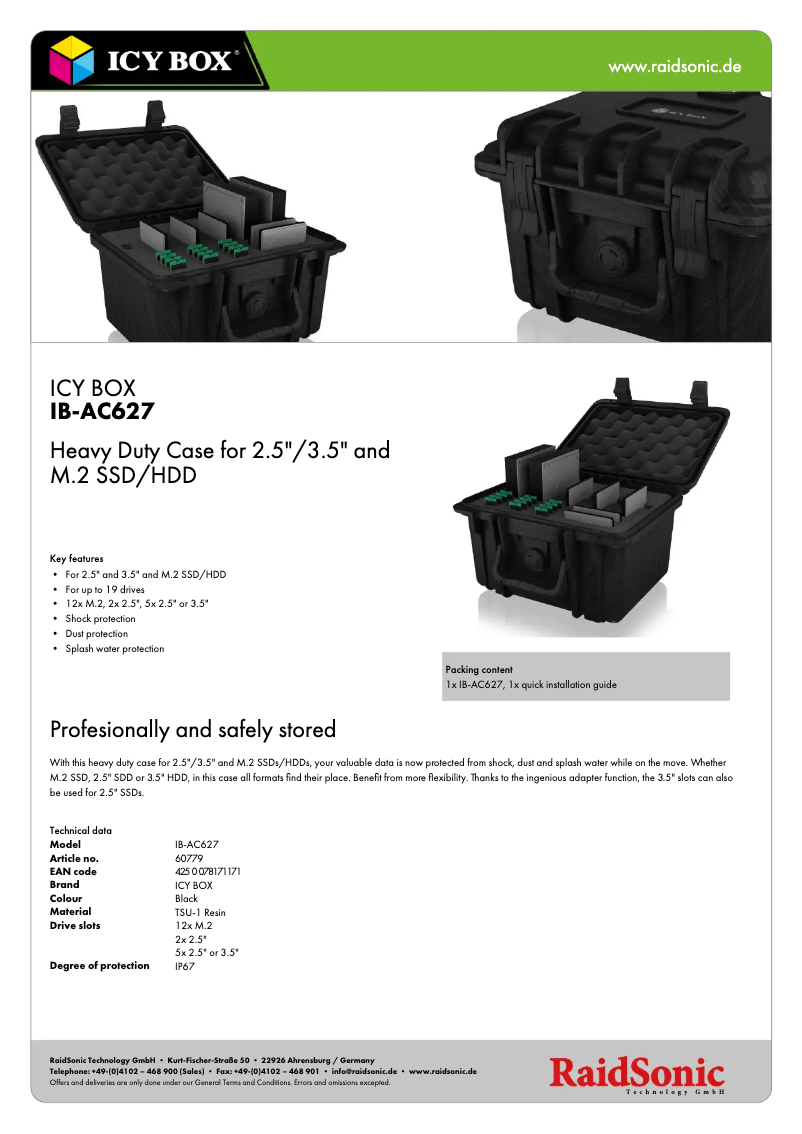 Imagen de la primera página del manual del dispositivo IB-AC627