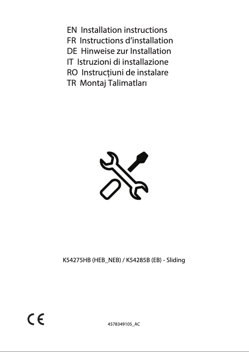 Página 1 del manual Guía de instalación Beko BCSA285K3SN