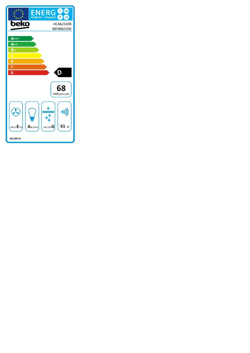 Imagen de la primera página del manual del dispositivo HCA62320B